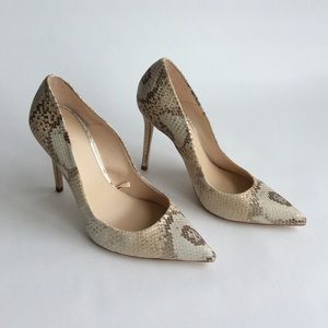 New Zara Snake Print Pumps - size 38/7.5